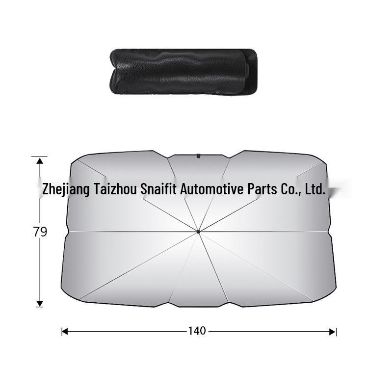 Popular Car Sunshade: Retractable Folding Umbrella for Front Windshield, Heat Insulation, UV Protection