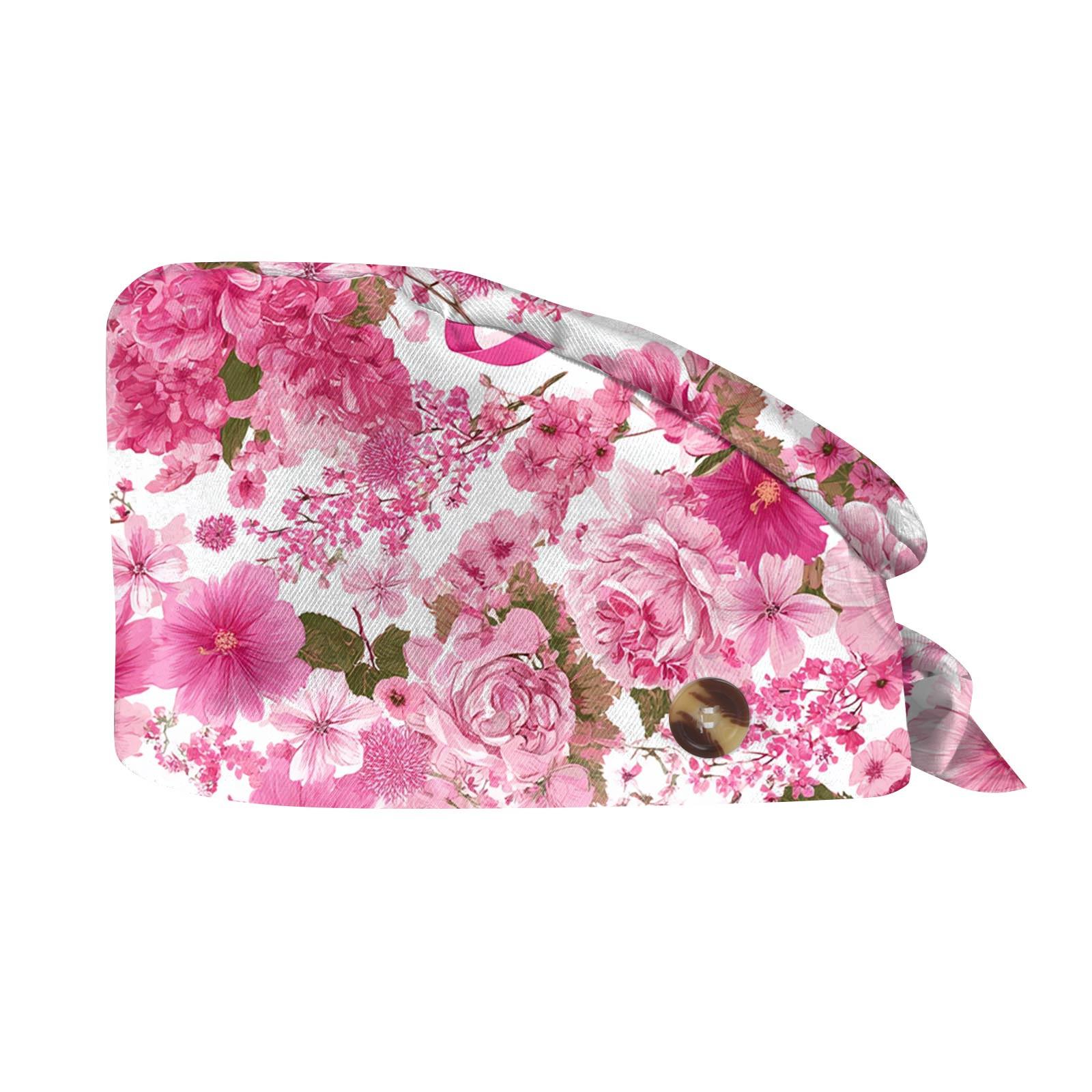 

Модная рабочая шапочка с принтом, повседневная стираная шапка, шапка-бандана, шапка One Size розовый