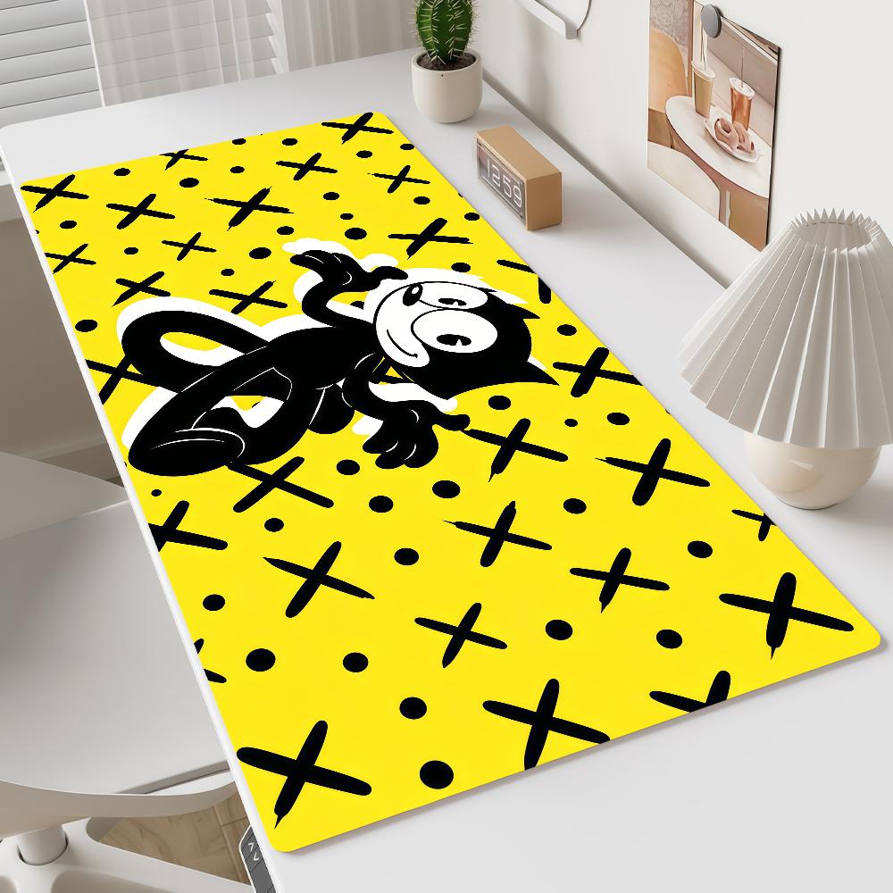 Mouse Pad MousePad Funny the Non-slip Lockedge F-Felix Office Student Cartoon Gaming Thickened Cat Large Writing Pad Cushion