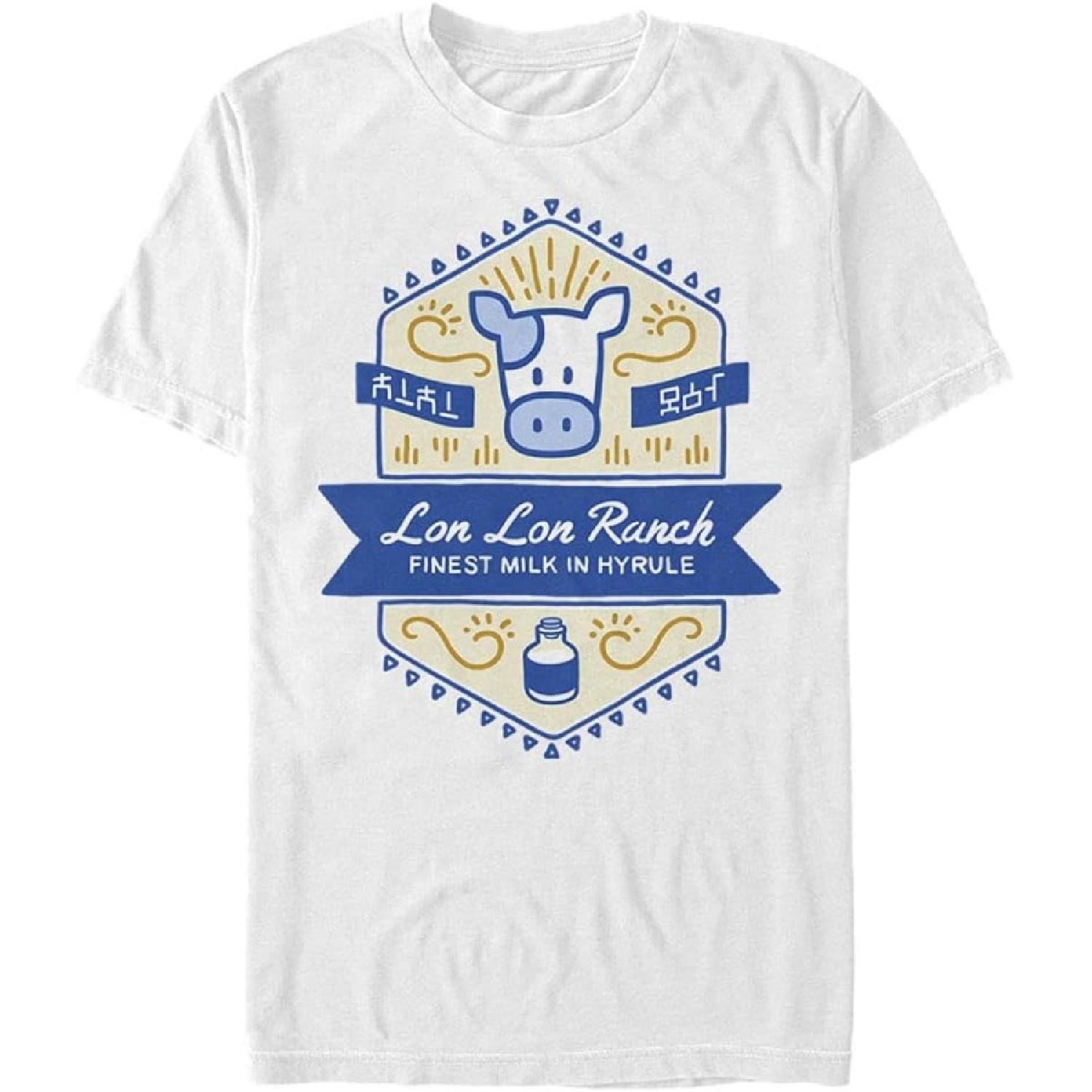 Nintendo Men s Lon Ranch T-Shirt XXXXXL белый