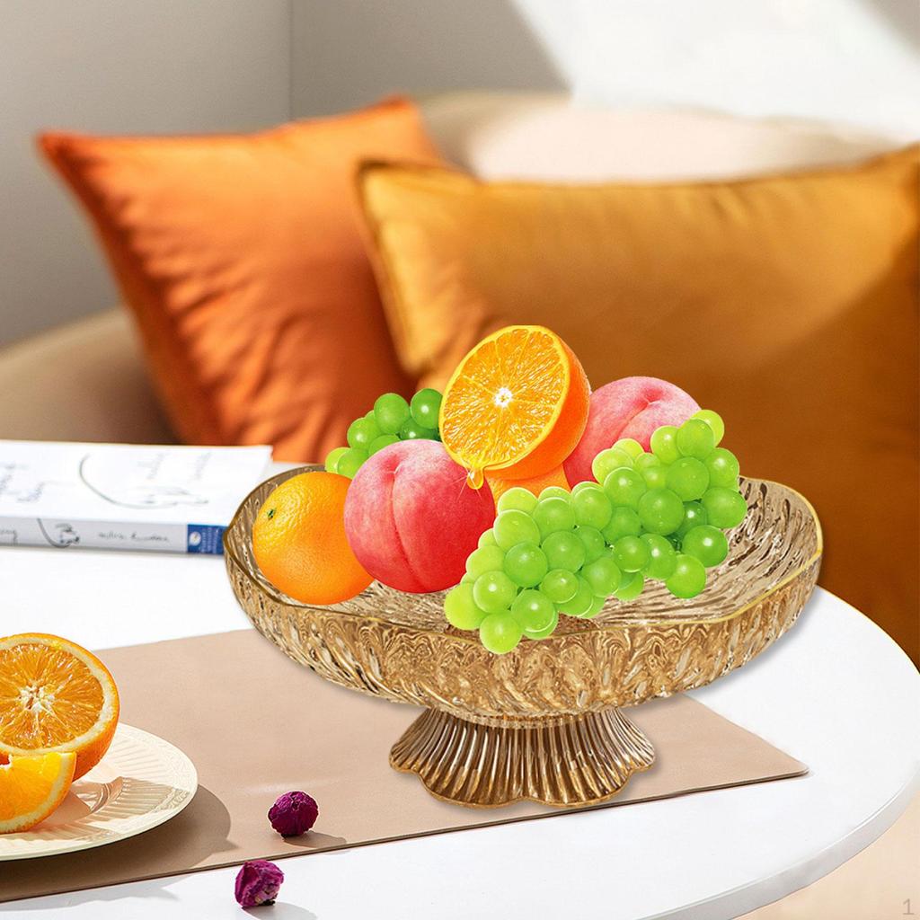 Decorative Pedestal Bowl Decor Stylish Fruit Basket Display Stand for Household Wedding Table