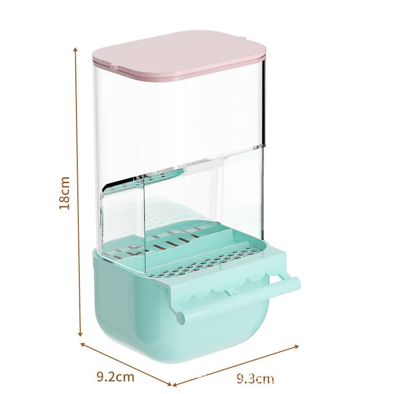 Krmítka pro papoušky v kleci, šroubovací plastová krmná sada, automatická krmítka pro ptáky, nástroje pro krmení ptáků v interiéru, dávkovač potravinových nádob