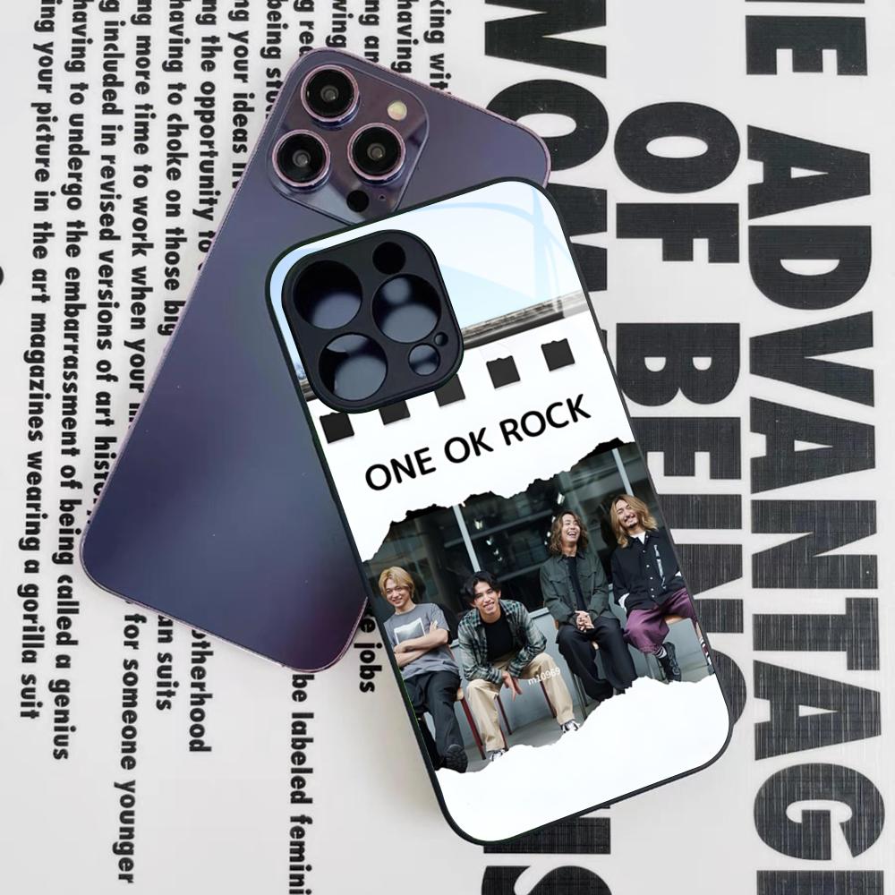 Japan Band ONE OK ROCK Phone Case for Iphone 17 16 15 14 12 11 13 Pro Max Mini X Air Puls Black Glass Cover