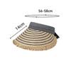 Summer Travel Sunshade Hat Foldable Straw Rough Brim Sunscreen Hat Anti-Ultraviolet Hat