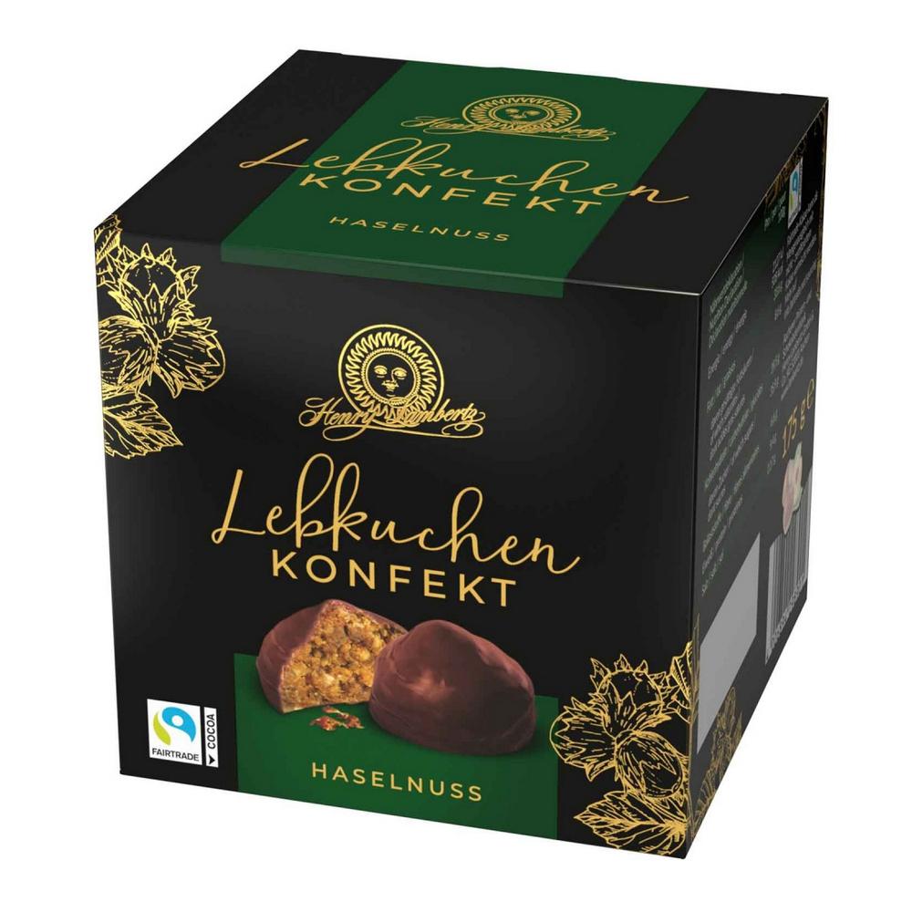 German Henri Lamberts Lebkuchen Konpekt Hazelnut 175G