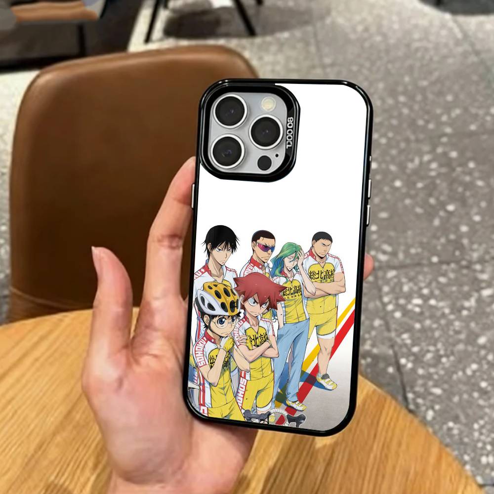 

C-Cycling Y-Yowamushi Pedal Phone Case For iPhone17,16,15,14,13,12,11 Plus,Pro Max Colored Silver Plated Inside Cover iPhone14Pro