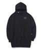 Between A And B Soft Warm Hooded Dress [Black]
