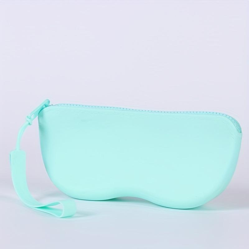 Multi-color Silicone Zipper Glasses Bag Storage Bag, Multi-purpose Small Anti-fall Debris Eyeglass Case Sunglasses Case