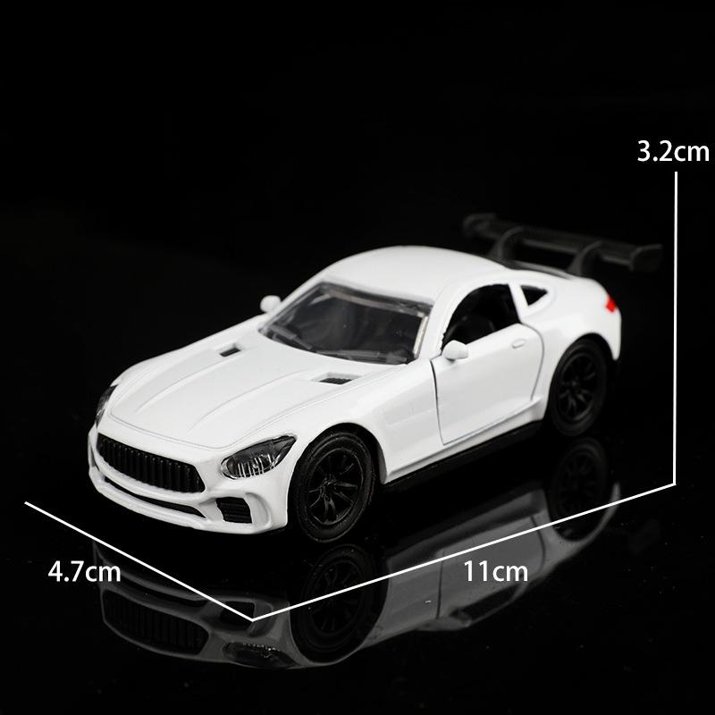 1:38 Alloy Sports Car Toy Model Children Cool Pull Back Car Double Open The Door Simulation Racing Car Small Car Boy Gifts