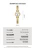 BS Retro Gold Silver Watch FA1792: Elegant Small Chain Women's Timepiece