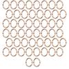 50Pcs Metal Rings 15x3mm Iron Material Sturdy Durable Multifunctional Exquisite O Rings MetalGold