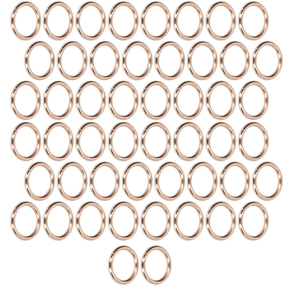 50Pcs Metal Rings 15x3mm Iron Material Sturdy Durable Multifunctional Exquisite O Rings MetalGold
