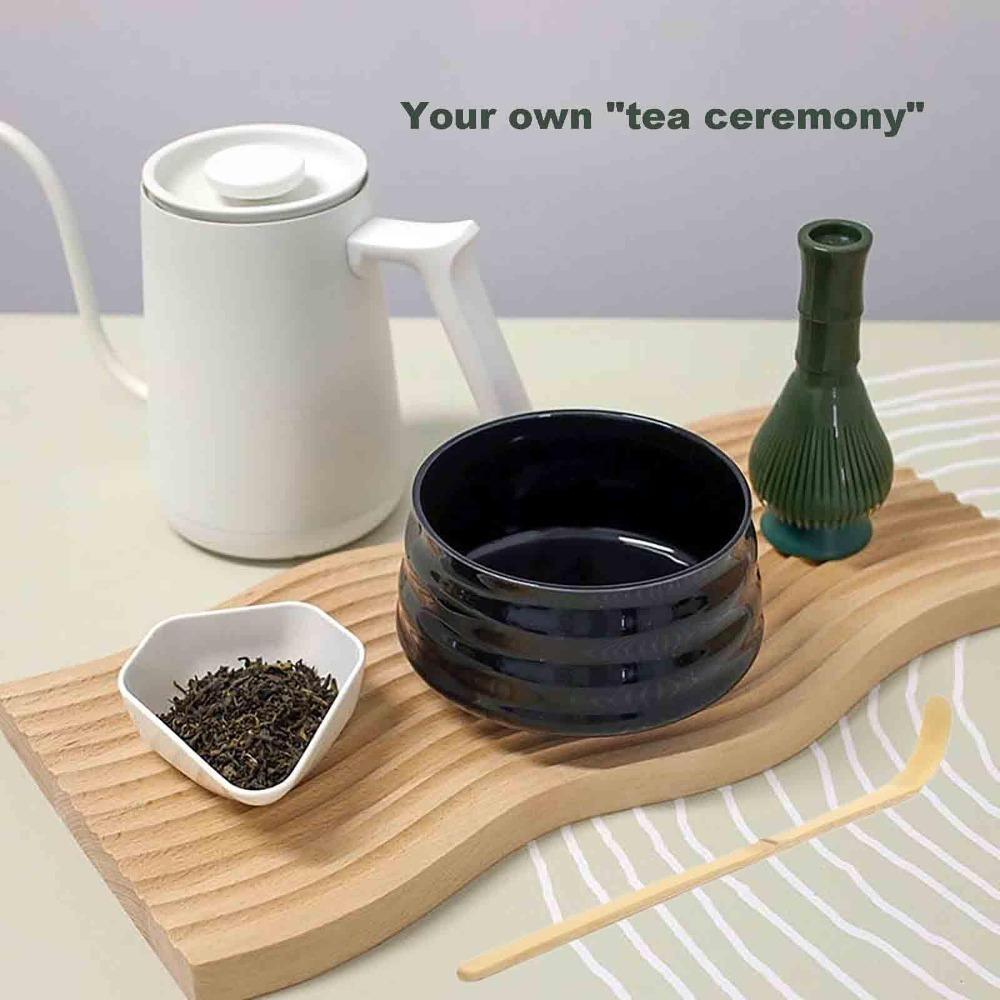 Reusable Matcha Whisk With Whisk Holder Green Tea Powder Whisk  Tea Set Accessories