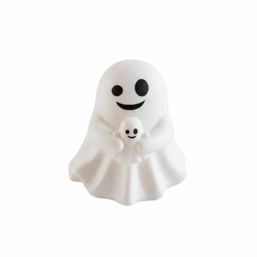 Cute Expressions Cute Ghost Figurine PVC Ghost Pen Holder Mini Desk Ornament Kids Adults Style 4