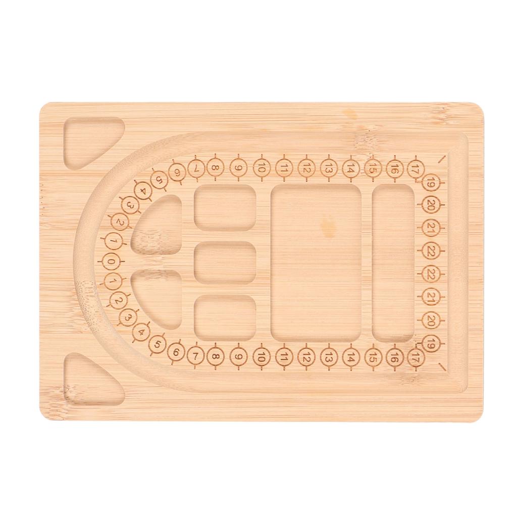Bead Board Durable Exquisite Bamboo Bead Design Board Multipurpose Beading Tray for Bracelet
