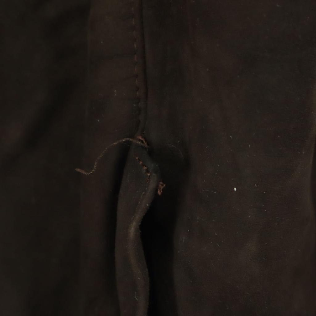 Made In Bulgaria Long Sleeve Mouton Coat S Brown Wool Women Used