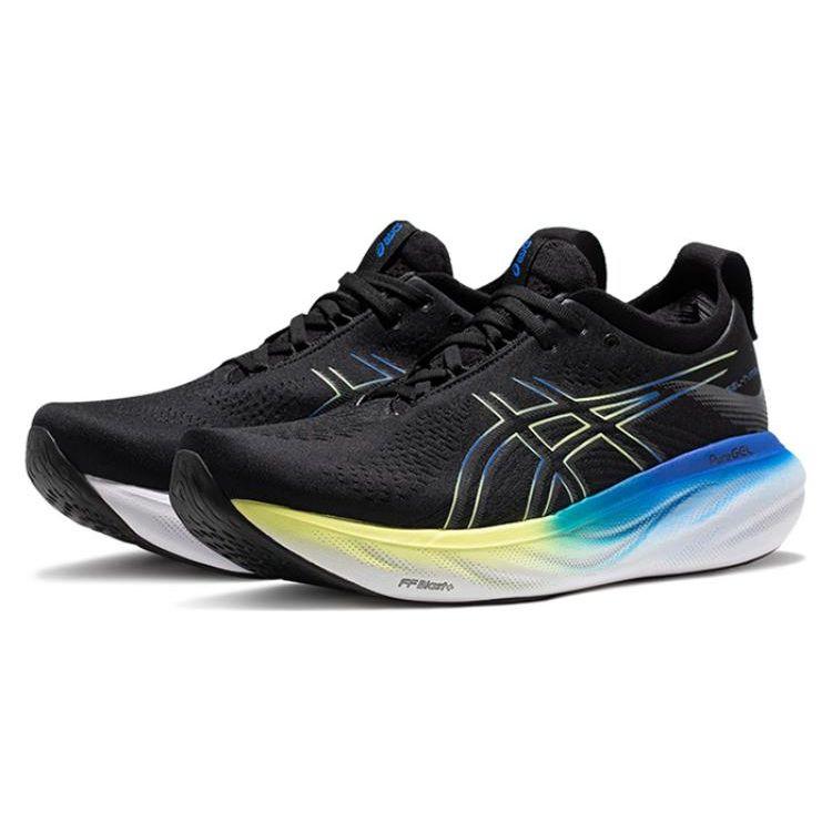 Asics Gel-Nimbus 25 4E Men's Black Glow Yellow 1011B618-004