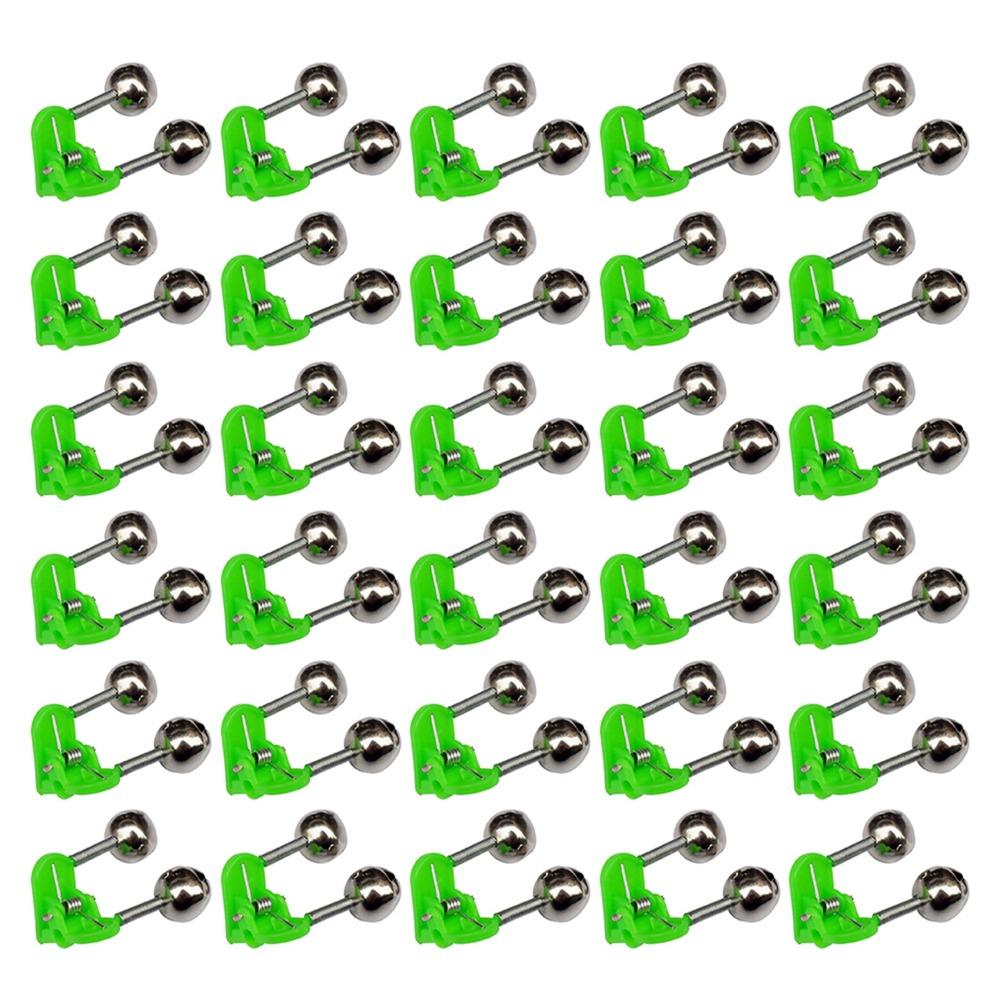 20/50PCS 46*32mm Fishing Rod Alarm Bells Double Spring Clip Bite Alarm Bells Outdoor Fishing