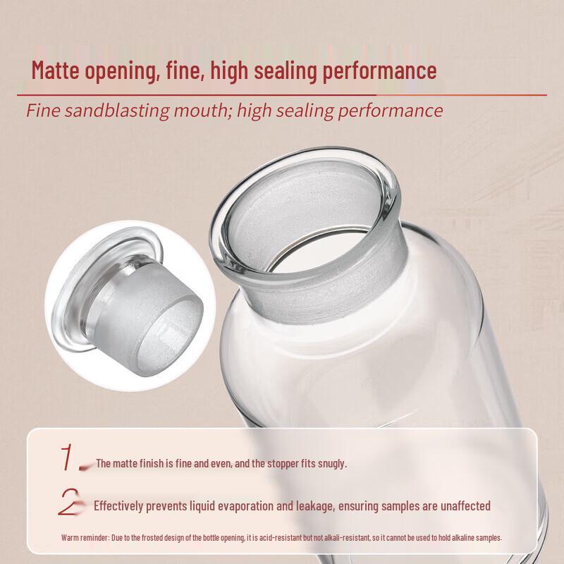 LABSHARK Ground Glass Reagent Bottle