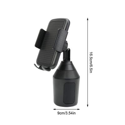 Adjustable Mini Universal Car Cup Holder Phone Rotating Holder Drink Bottle Cup Holder Car Phone Holder Black ABS Material High