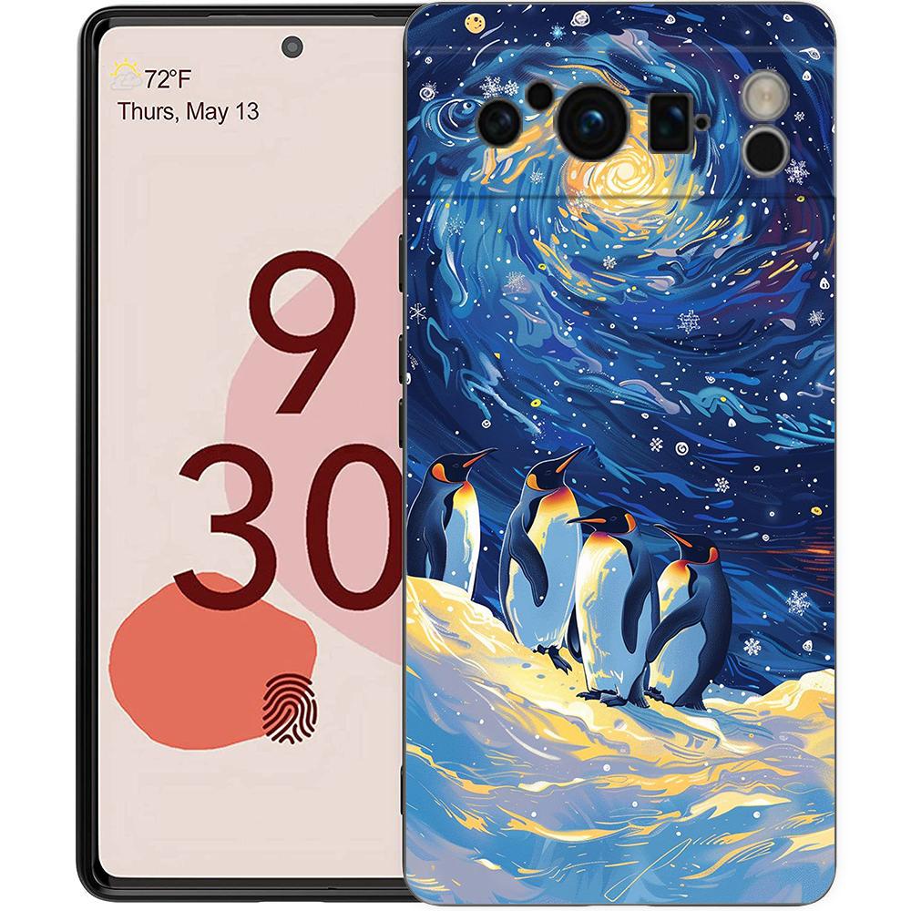 

Phone Case Cover for Google Pixel 10 9 8 7 6 7A 6A Pro Shockproof Soft TPU 10 9 Pro XL Shell Capas Bag Luxury Pudgy Penguins Art Pixel 9 Pro