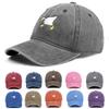 Cartoon Goose With Knife Embroidered Baseball Cap Soft Casual For Women Men Spring Summer Wide Brim Sun Hat