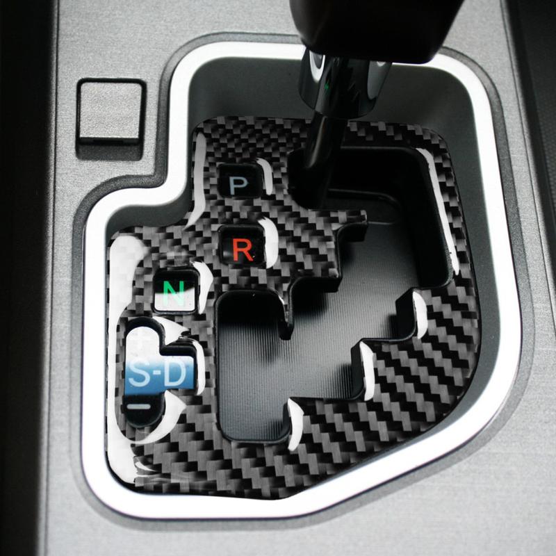 For Toyota Tundra Sequoia 2007-2013 Real Carbon Fiber Sticker Center Gear Shift Panel Cover Car Accessories Interior Decorative