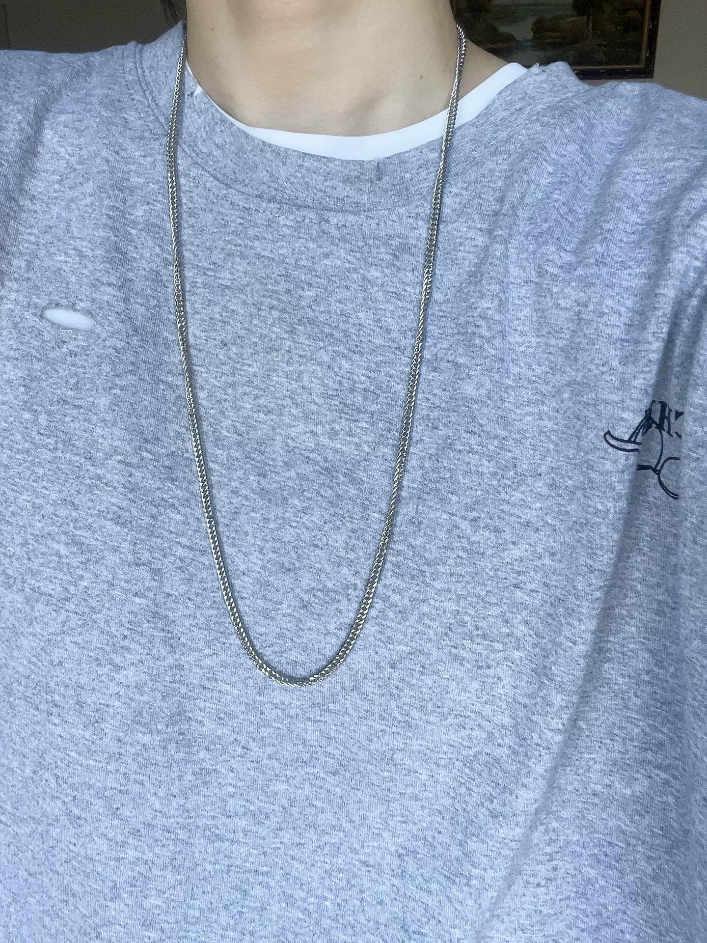 Retro Titanium Steel Short Metal Necklace