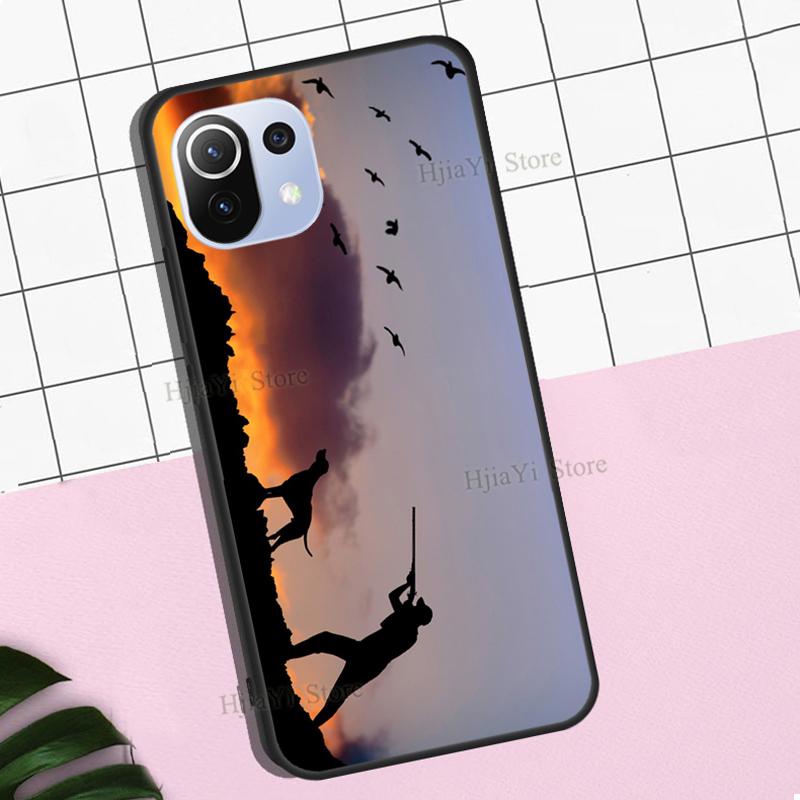 Vogel Ente Jagd Sonnenuntergang Für Xiaomi Mi 11 Ultra 9T 10T Pro Note 10 Lite Hülle Für POCO X3 Pro M3 F2 F3 Handyhülle