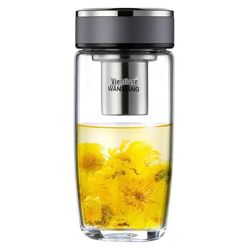 WANXIANG Portable Thickened Glass Water Cup