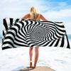 Oversized Jaquard Beach Towels,Lightweight and Quick Dry Pool Towels,Soft Absorbent Jacquard Abstract 3D pattern Beach Towel