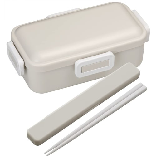 Skater Antibacterial Fluffy Dome Lid Bento Box 530ml Dull Gray Made in Japan PFLB6AG-A