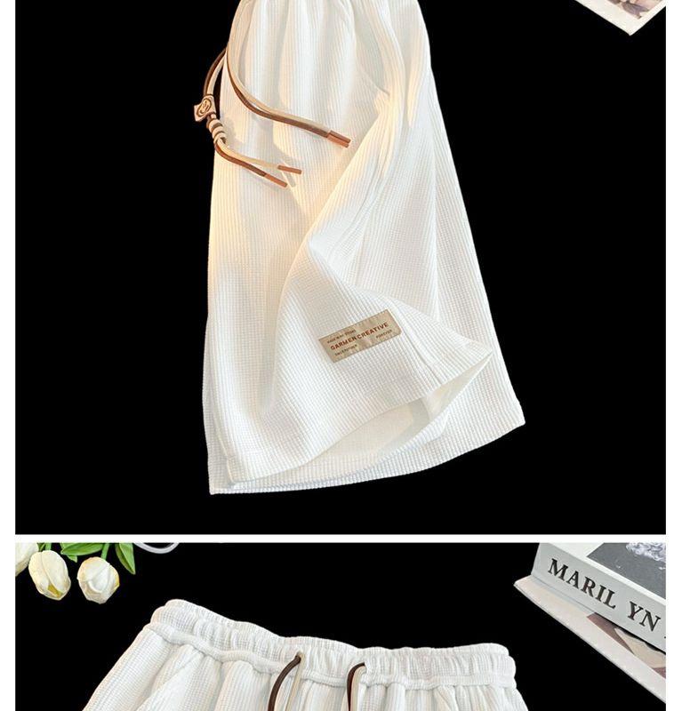 Women's Summer Waffle Pattern Breathable Bermuda Shorts