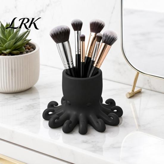 Octopus Pen Cup 3D Printed Holder, Shape Pencil Cup, Cute Stable Container Ocean Animal Desktop Organizer for Home Office Accessory Style Decor