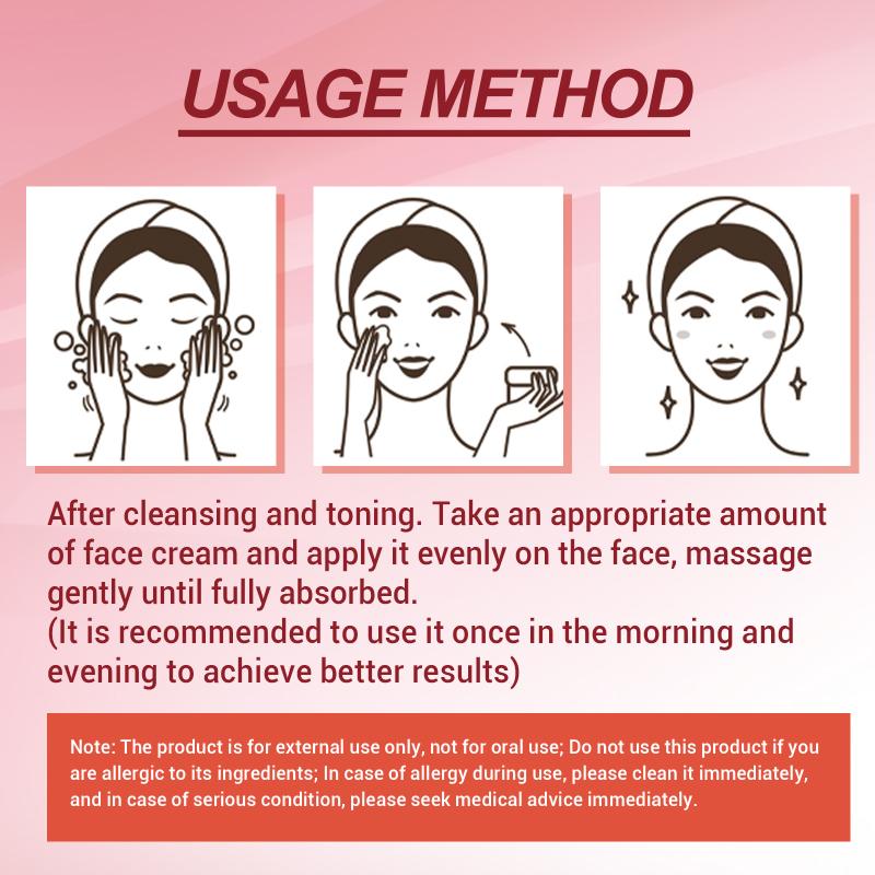 Eelhoe Moisturizing Face Cream Dragon Blood Face Cream Nourishing Skin Lightening Moisturizing Cream Skincare Blood-Activating one size