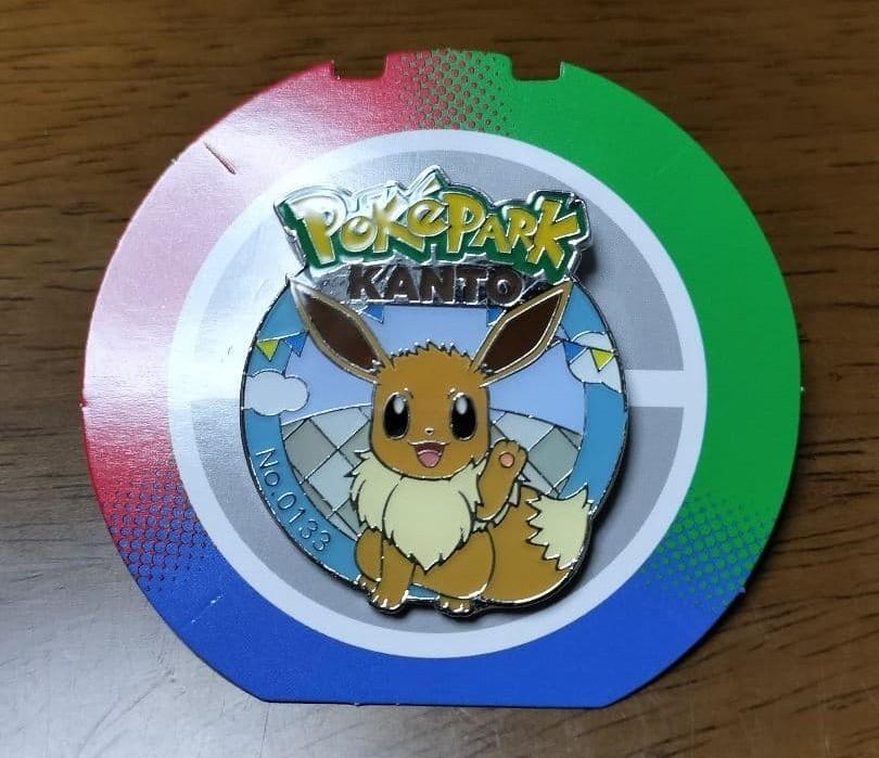 Pokepark Kanto Limited Pokemon Eevee No.0133 Pin badge Japan