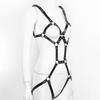 Sexy Body Harness Adjustable Hollow Out Waterproof Elastic Sex Supplies Erotic Faux Leather Women Sexy Strappy Garter Belt Strap Adult Products