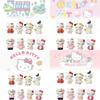 Adorable 8 Piece Hello Kitty Cartoon Figurine Collection Pvc Toy Set For Display