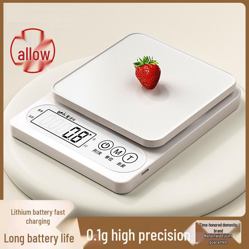 

Compact Accurate Kitchen Food Weighing Scale for Baking Battery 5kg/0.1g