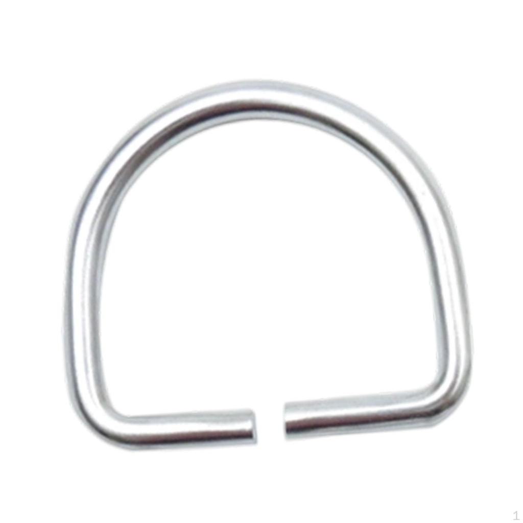 Metal D Connector Multipurpose Belts Buckle Shape Diving Hardware for Garment Belt Purse