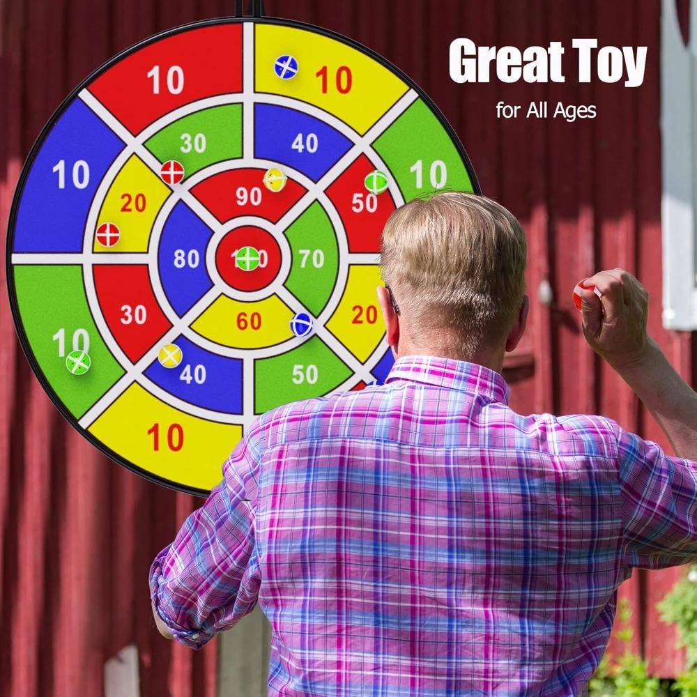 "29" Large Dartboard for Children, Children's Dartboard with Adhesive Balls, Boys' Toy, Indoor/Outdoor Sports and Entertainment Party Game Toy