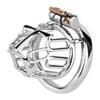 FRRK 304 Stainless Steel Penis Cage Male Chastity Device Metal Penis Lock Cock Cage BDSM Chastity Cage for Men
