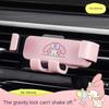 Original My Melody Gravity Car Navigation Bracket Cartoon Mobile Phone Support Air Outlet Universal Type Kawaii Pink Good Heat