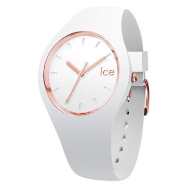 Distributore autorizzato Ice Watch Orologio 024522 Bianco Oro Rosa Piccolo Plus 37mm 3 Lancette [Ice-watch] Donna [ICE glam]