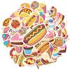 35pcs-50pcs Cute Food Stickers Playful Sweets Stationery Stickers Funny Stickers For Guitar Laptop Helmet Skateboard DIY Phone