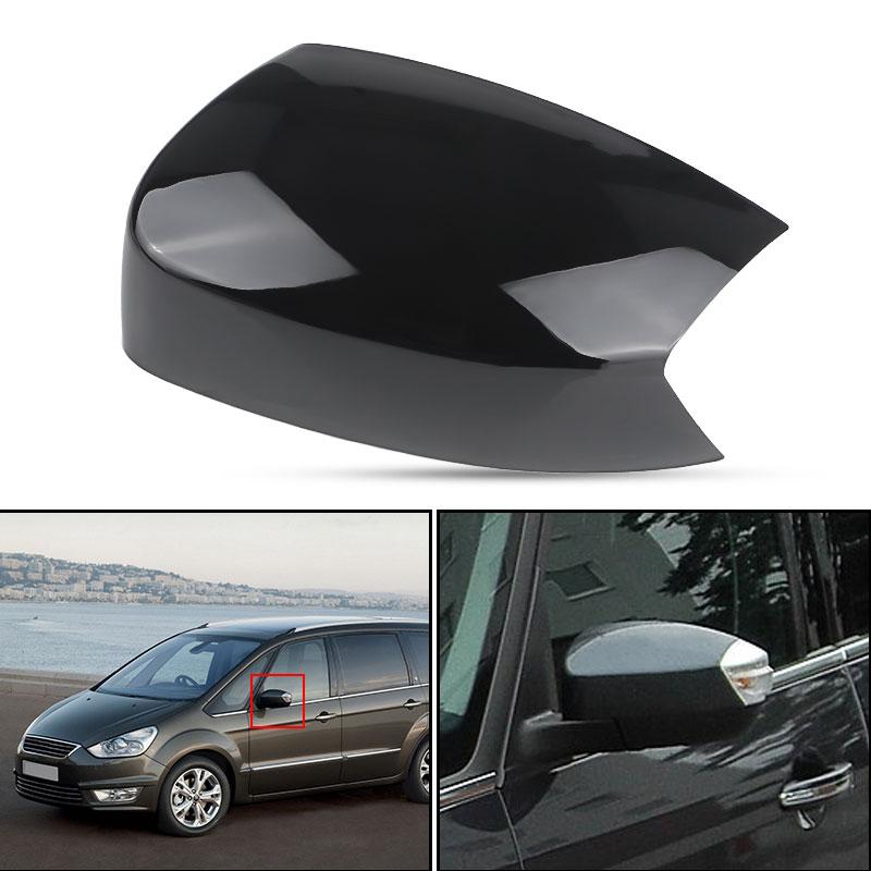 Glänzende Weiße/Glänzende Schwarze Rückspiegelabdeckung Für Ford S-MAX Galaxy S-Max 2006 2007 2008 2009 2010 2011-2015 KUGA/Escape 2008