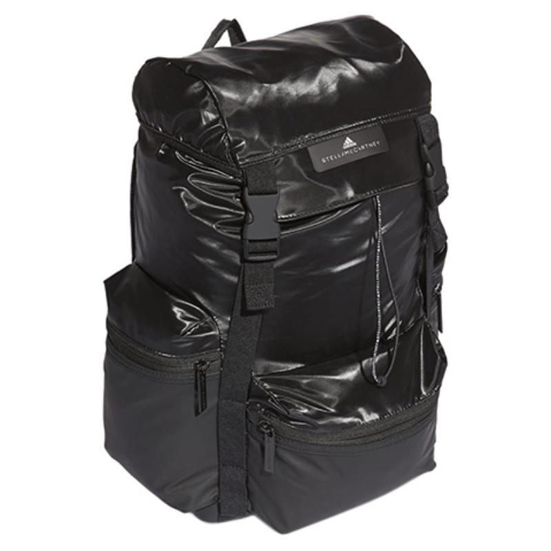 Adidas Stella McCartney Współpraca Skóra Sztuczna z Poliuretanem Plecak Regularny Damski Czarny Adidas fj2497