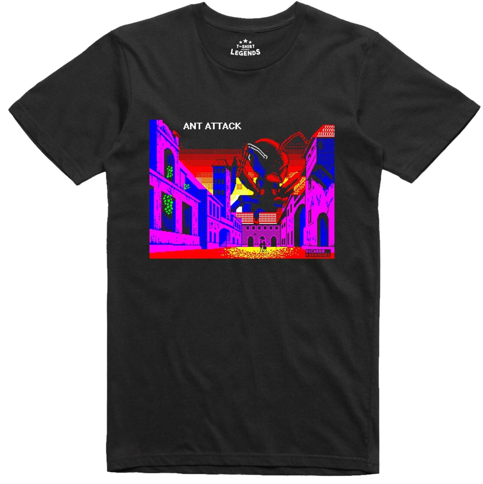 David Rowe Ant Attack Load Screen Spectrum 48k T Shirt XXL