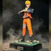 High Quality Naruto Battle Damaged Uzumaki Naruto Anime Figure Double Headed Statue Desktop Ornament Collectible Model Toy Gifts