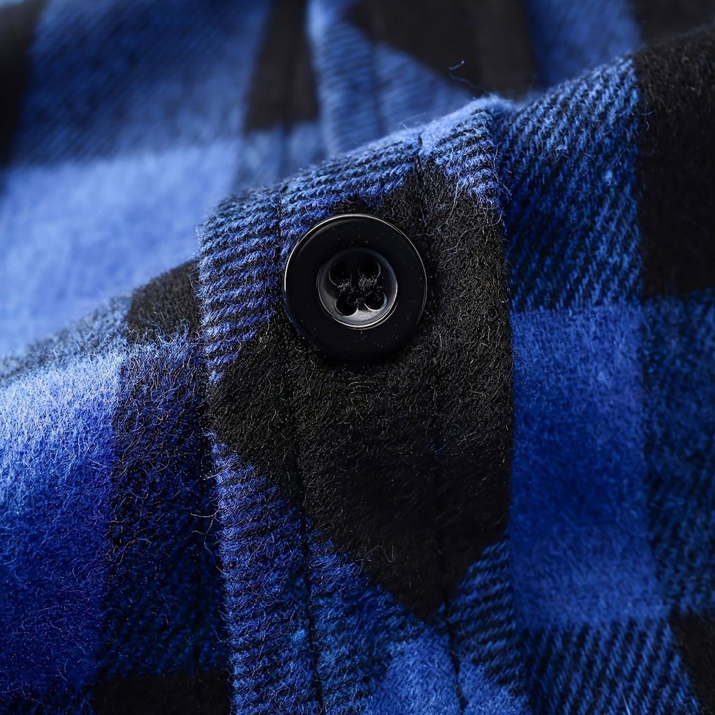 Men's Fashion Trend Hooded Checkered Sportswear